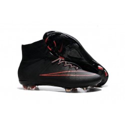 Nike Mercurial Superfly FG Nuove Scarpe Calcetto Nero Rosso