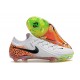 Scarpe Nuovo Nike Phantom GX Elite FG Bianco Nero Arancione