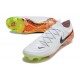 Scarpe Nuovo Nike Phantom GX Elite FG Bianco Nero Arancione