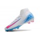 Nike Zoom Mercurial Superfly X Elite FG Bianco Blu Rosa