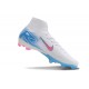 Nike Zoom Mercurial Superfly X Elite FG Bianco Blu Rosa