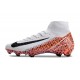 Nike Zoom Mercurial Superfly X Elite FG Bianco Arancio Nero