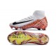 Nike Zoom Mercurial Superfly X Elite FG Bianco Arancio Nero