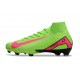 Nike Air Zoom Mercurial Superfly 10 Elite FG Verde Rosa