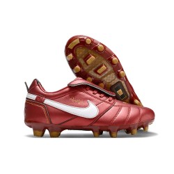 Scarpe da Calcio Nike Tiempo Legend X Elite FG Ronaldo Rosso Bianco